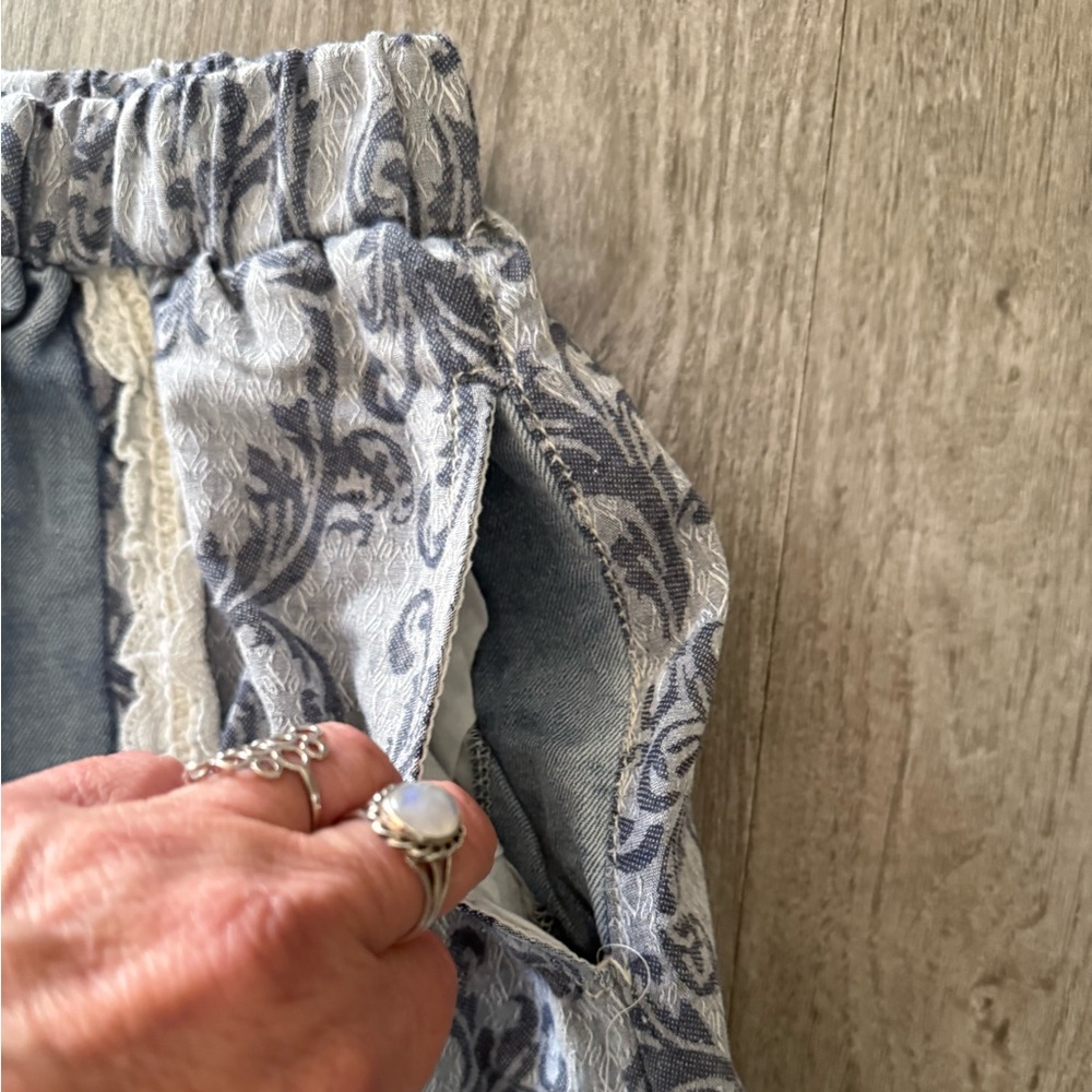 POL Patchwork Patchwork Denim Joggers NWOT - image 4